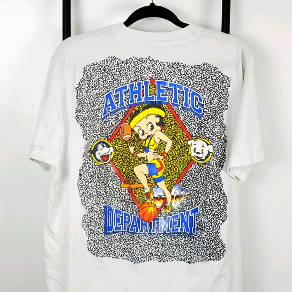 Vintage Fruit of the Loom t-shirt Betty Boop graphic Athletic Department Women